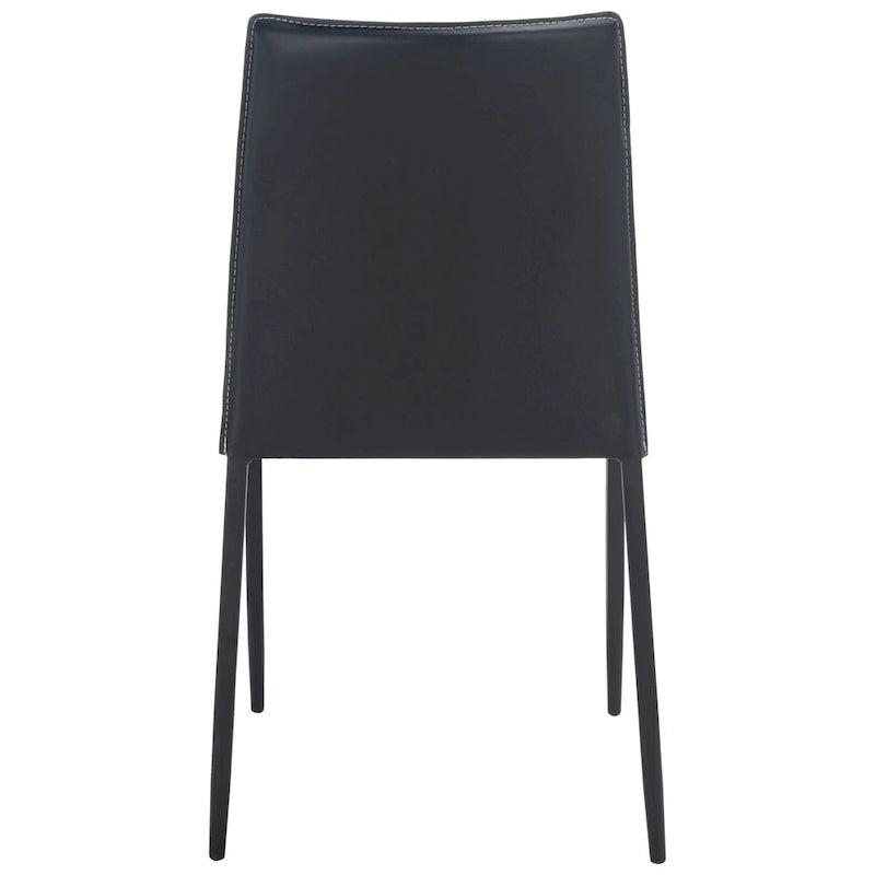 Silla de comedor de piel sintética, juego de 2 - 21.7"An. x 17.3"Pr. x 32.7"Al.