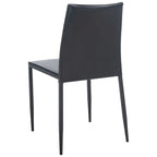 Silla de comedor de piel sintética, juego de 2 - 21.7"An. x 17.3"Pr. x 32.7"Al.