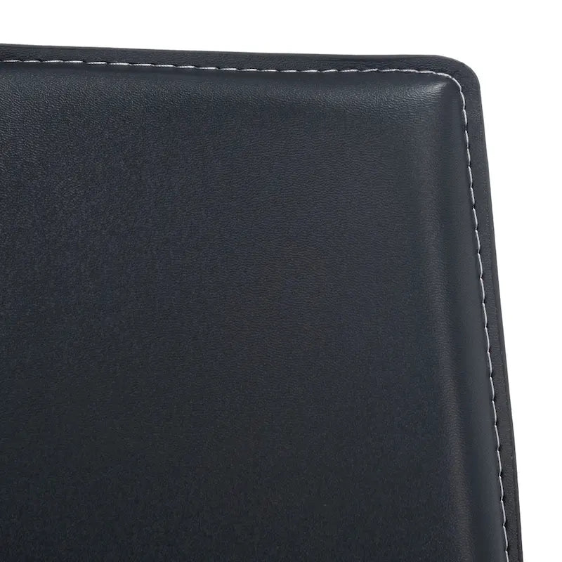 Silla de comedor de piel sintética, juego de 2 - 21.7"An. x 17.3"Pr. x 32.7"Al.