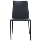 Silla de comedor de piel sintética, juego de 2 - 21.7"An. x 17.3"Pr. x 32.7"Al.