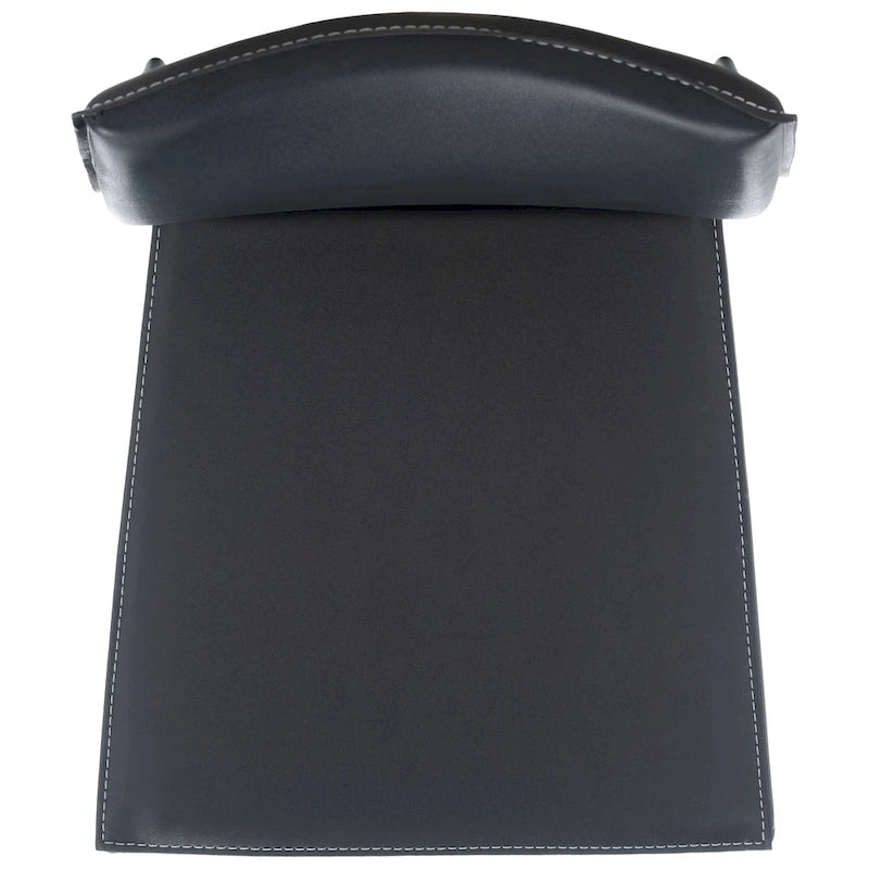 Silla de comedor de piel sintética, juego de 2 - 21.7"An. x 17.3"Pr. x 32.7"Al.