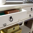 Mesa consola de 4 cajones - 42" An. x 13" Prof. x 29.5" Al.