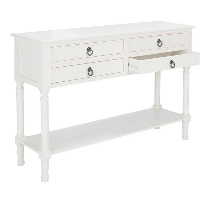 Mesa consola de 4 cajones - 42" An. x 13" Prof. x 29.5" Al.