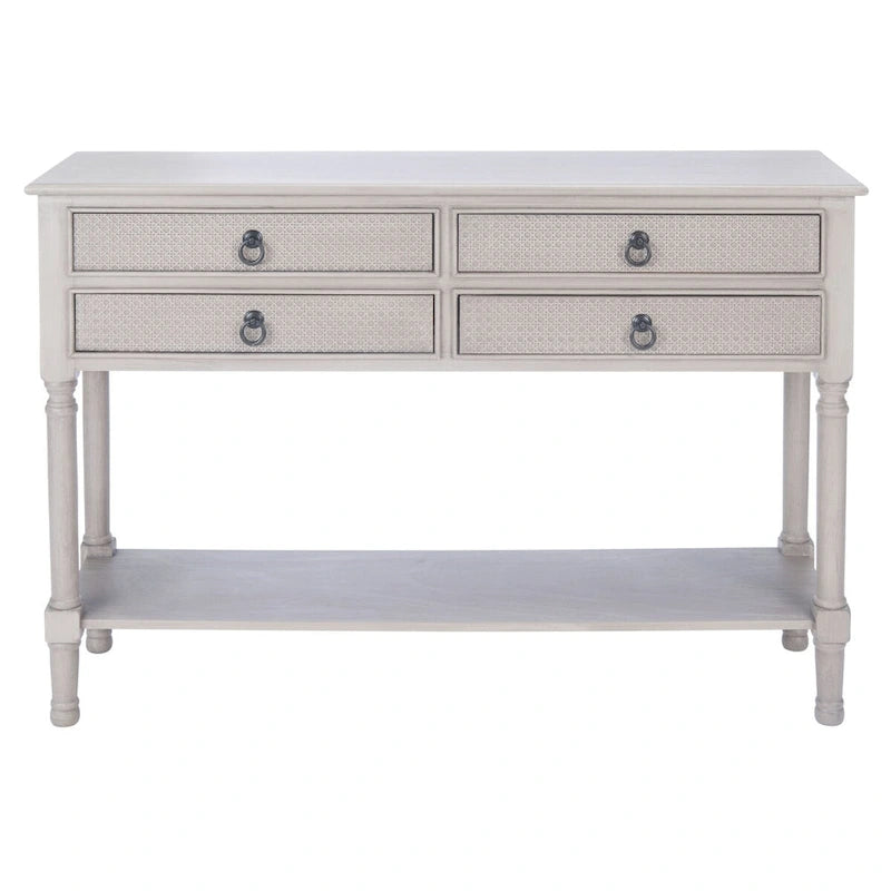 Mesa consola de 4 cajones - 42" An. x 13" Prof. x 29.5" Al.