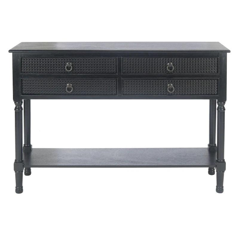 Mesa consola de 4 cajones - 42" An. x 13" Prof. x 29.5" Al.