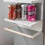 Estante organizador lateral magnético para refrigerador con soporte para toallas de papel