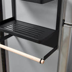 Estante organizador lateral magnético para refrigerador con soporte para toallas de papel