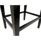 Taburete de silla de montar Sawyer de 30" con tachuelas decorativas - Juego de 2