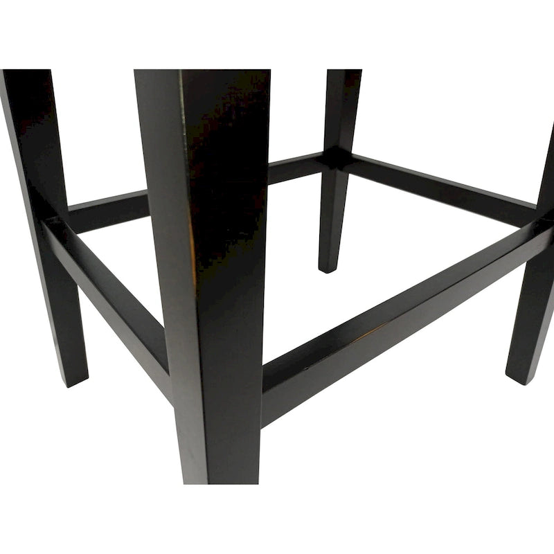 Taburete de silla de montar Sawyer de 30" con tachuelas decorativas - Juego de 2