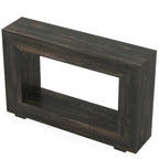 Mesa consola estrecha con estante abierto, 47" An. x 29" Al. x 12" Pr.