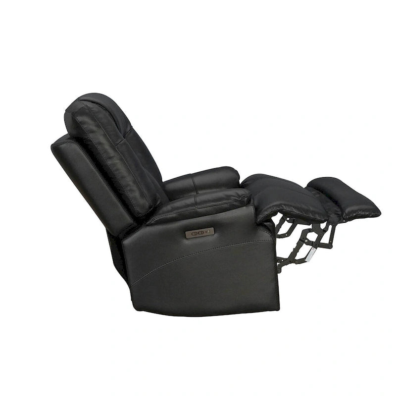 Sillón reclinable de gravedad cero con reposacabezas ajustable y reposapiés extensible - Negro