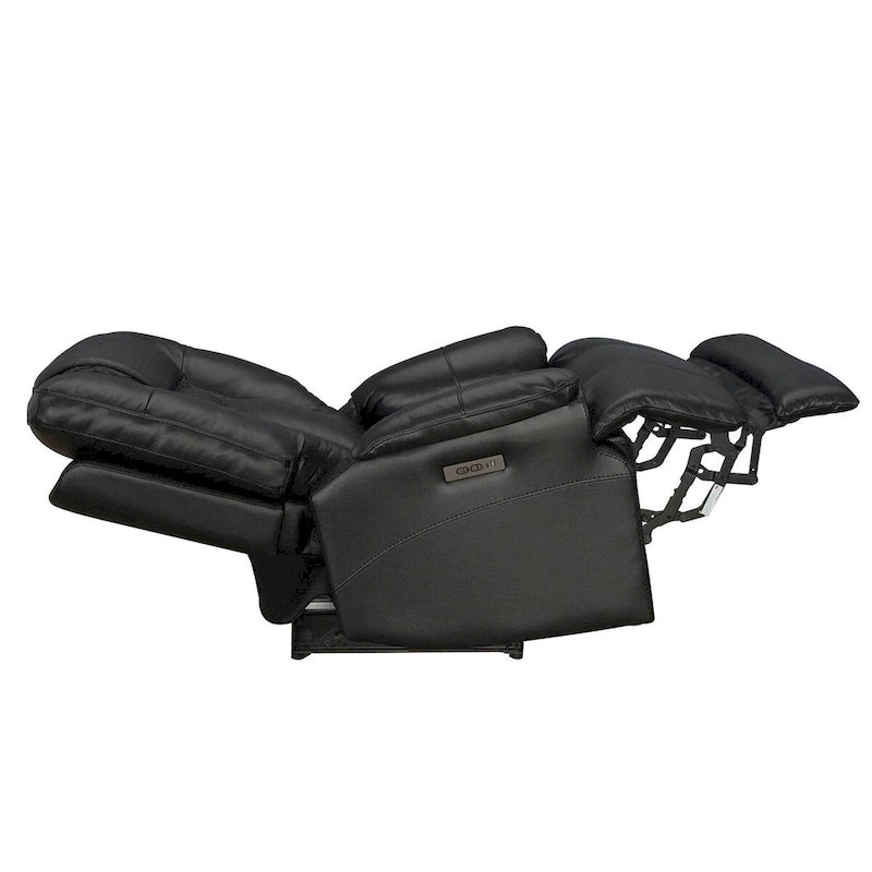 Sillón reclinable de gravedad cero con reposacabezas ajustable y reposapiés extensible - Negro