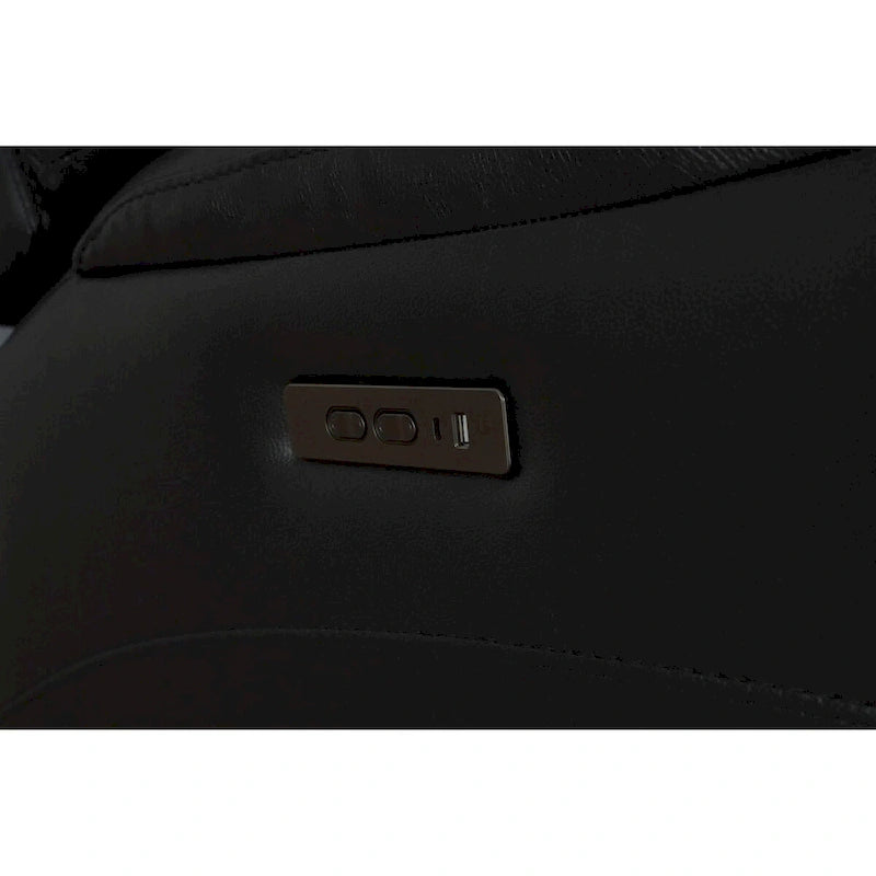 Sillón reclinable de gravedad cero con reposacabezas ajustable y reposapiés extensible - Negro