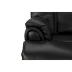 Sillón reclinable de gravedad cero con reposacabezas ajustable y reposapiés extensible - Negro