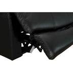 Sillón reclinable de gravedad cero con reposacabezas ajustable y reposapiés extensible - Negro