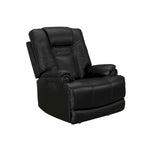 Sillón reclinable de gravedad cero con reposacabezas ajustable y reposapiés extensible - Negro
