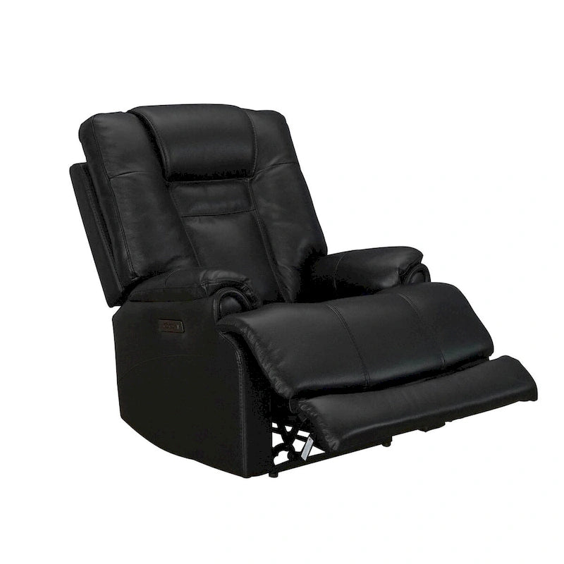 Sillón reclinable de gravedad cero con reposacabezas ajustable y reposapiés extensible - Negro