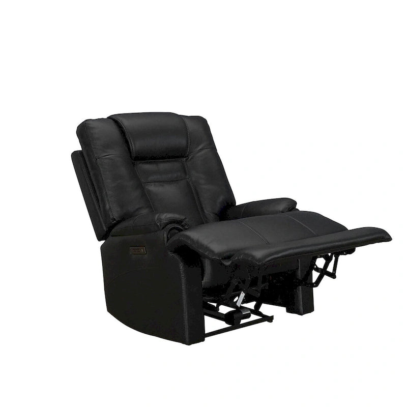 Sillón reclinable de gravedad cero con reposacabezas ajustable y reposapiés extensible - Negro
