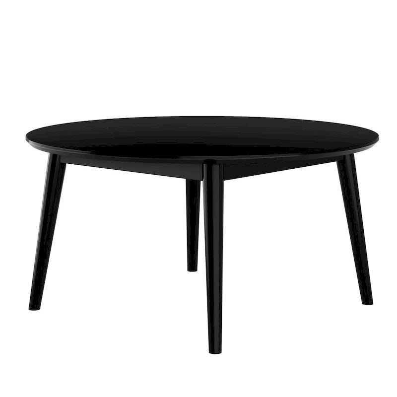 Mesa de centro redonda moderna de mediados de siglo - 36"
