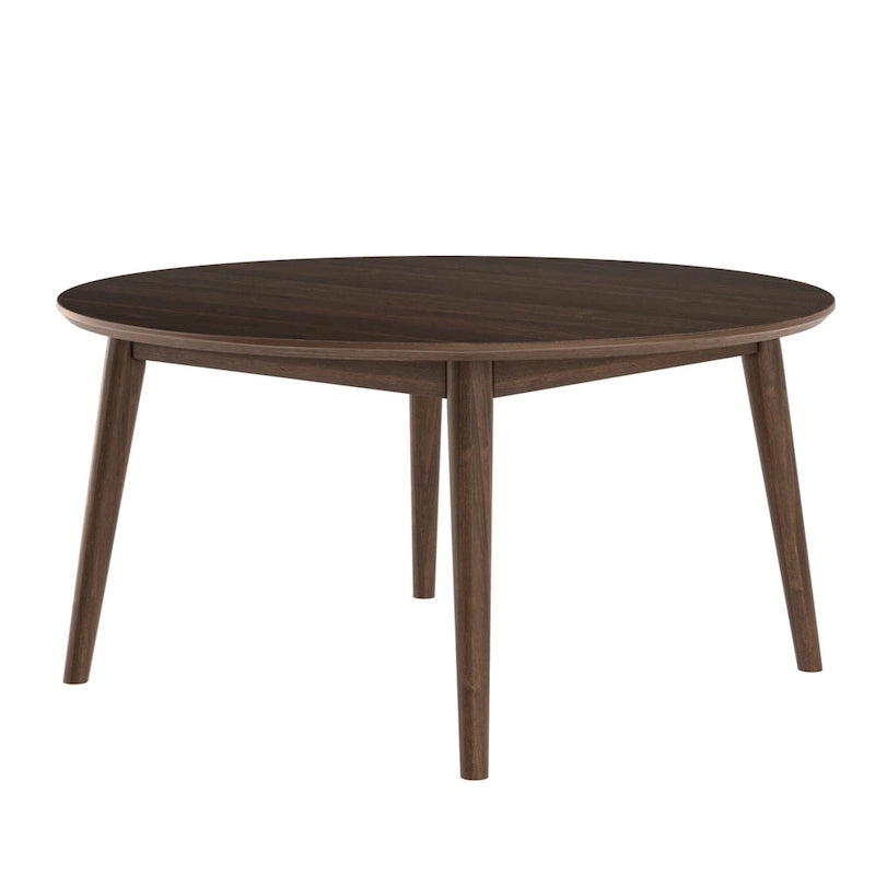 Mesa de centro redonda moderna de mediados de siglo - 36"
