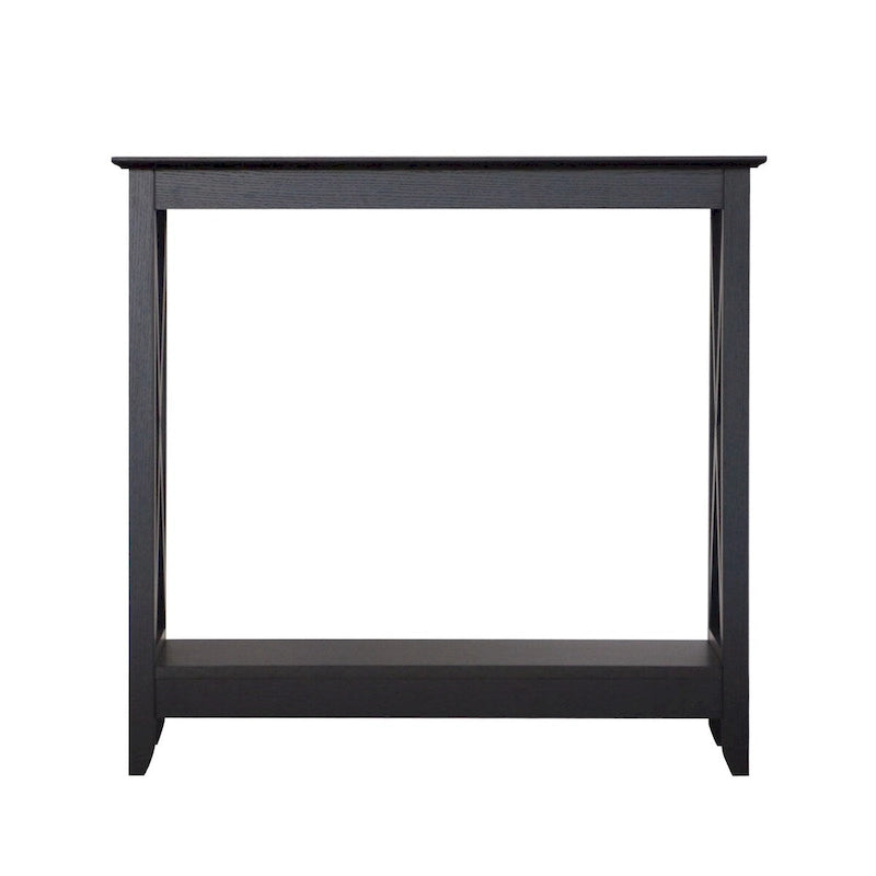 Mesa de consola estilo casa de campo moderna con estante inferior