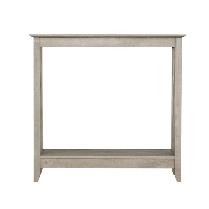 Mesa de consola estilo casa de campo moderna con estante inferior