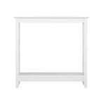 Mesa de consola estilo casa de campo moderna con estante inferior