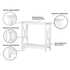 Mesa de consola estilo casa de campo moderna con estante inferior