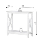 Mesa de consola estilo casa de campo moderna con estante inferior