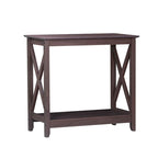 Mesa de consola estilo casa de campo moderna con estante inferior
