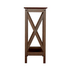 Mesa de consola estilo casa de campo moderna con estante inferior