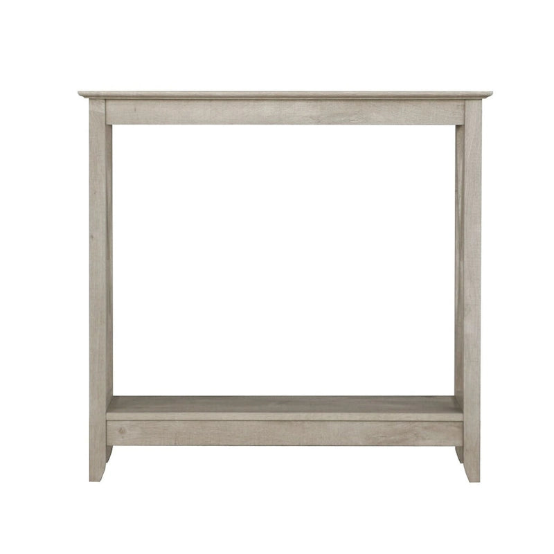 Mesa de consola estilo casa de campo moderna con estante inferior