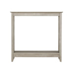 Mesa de consola estilo casa de campo moderna con estante inferior