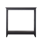 Mesa de consola estilo casa de campo moderna con estante inferior