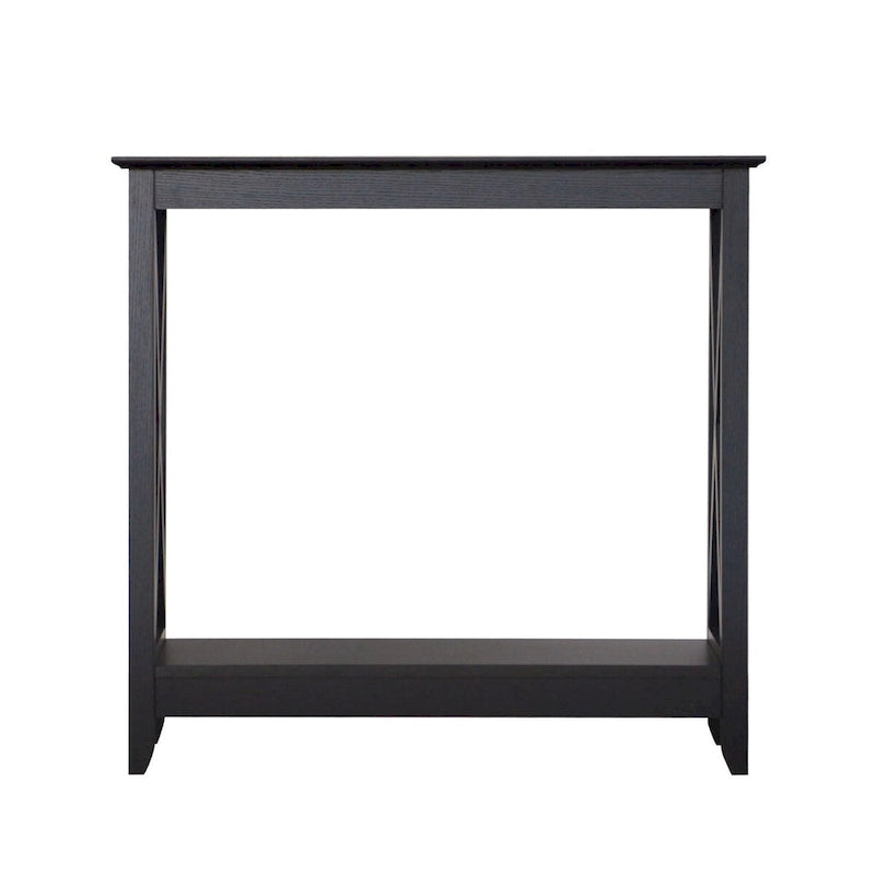 Mesa de consola estilo casa de campo moderna con estante inferior