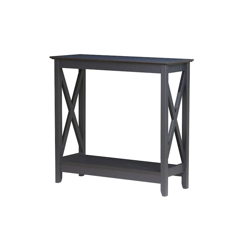 Mesa de consola estilo casa de campo moderna con estante inferior