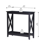 Mesa de consola estilo casa de campo moderna con estante inferior