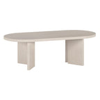 Mesa de centro ovalada de 48" con patas angulares - 47.63" de ancho