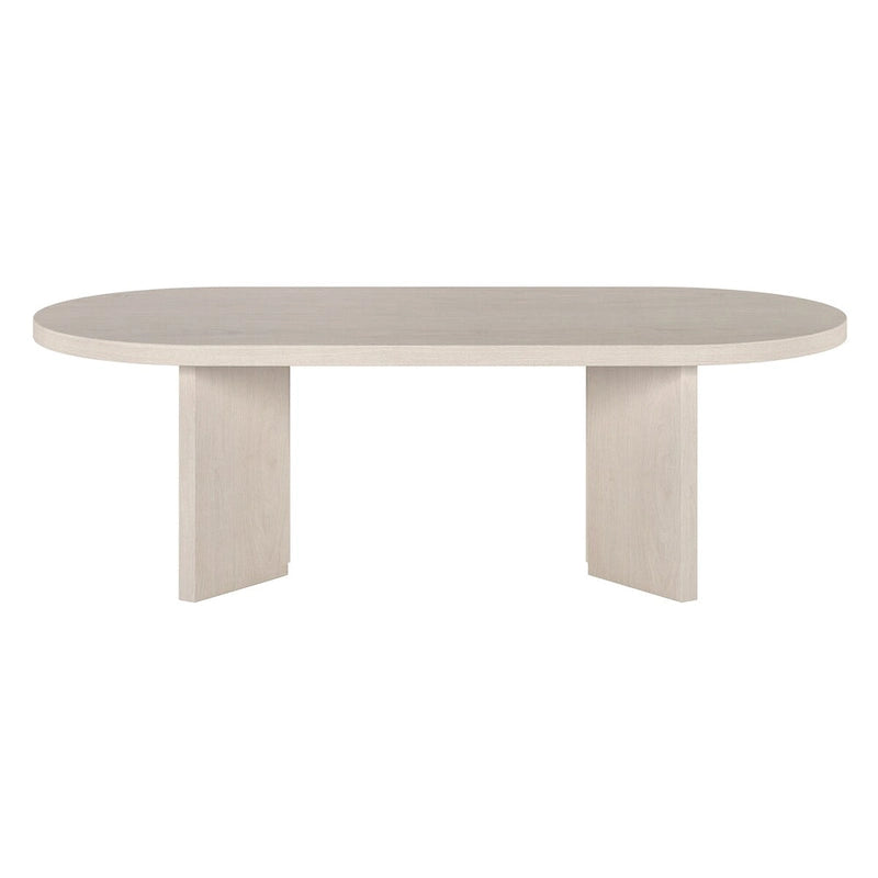 Mesa de centro ovalada de 48" con patas angulares - 47.63" de ancho
