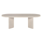 Mesa de centro ovalada de 48" con patas angulares - 47.63" de ancho
