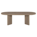 Mesa de centro ovalada de 48" con patas angulares - 47.63" de ancho