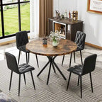 Juego de 4 sillas de comedor de terciopelo con patas de metal