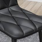 Juego de 4 sillas de comedor de terciopelo con patas de metal